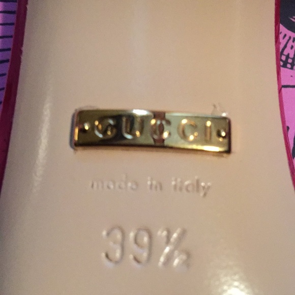 Beautiful Sexy GUCCI LATTICE RED HEELS, EU 39.5 - Picture 7 of 8